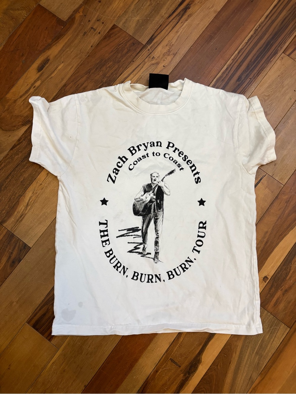 Zach Bryan ‘Burn, Burn, Burn' Tour Graphic Tee - White
